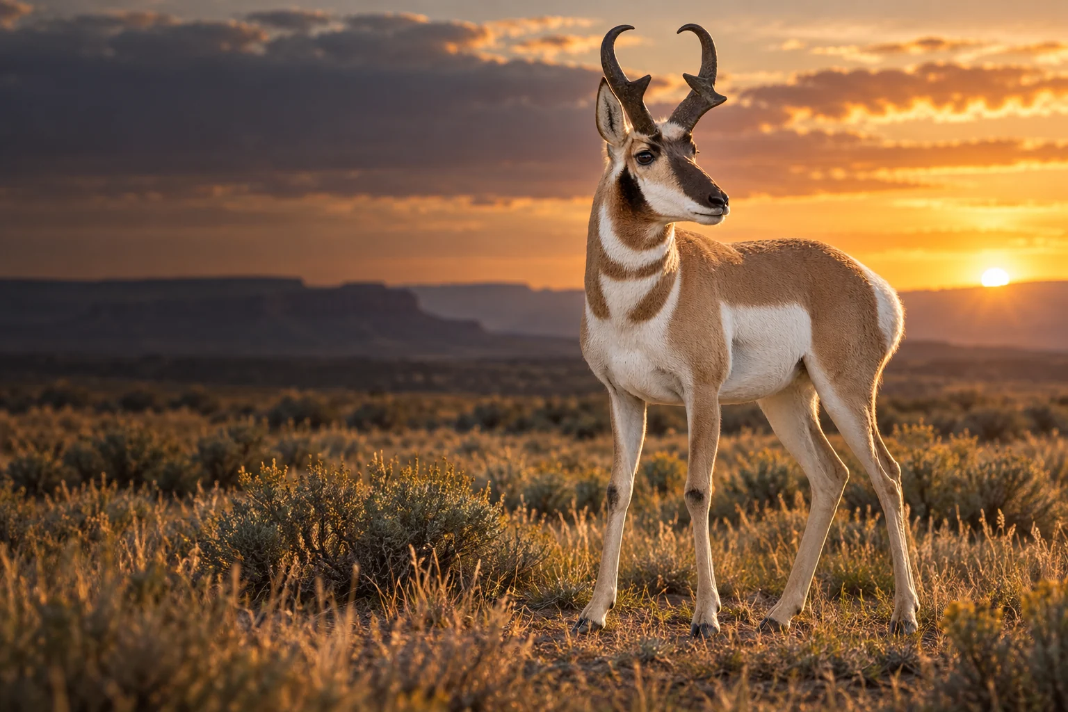 antelope / wildlife illustration