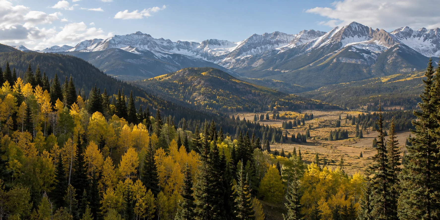 Illustrative Colorado hunting landscape